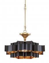 Currey 9000-0855 - Grand Lotus Small Black Chandelier