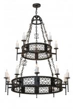 Meyda White 174330 - 48" Wide Toscano 15 Light Two Tier Chandelier