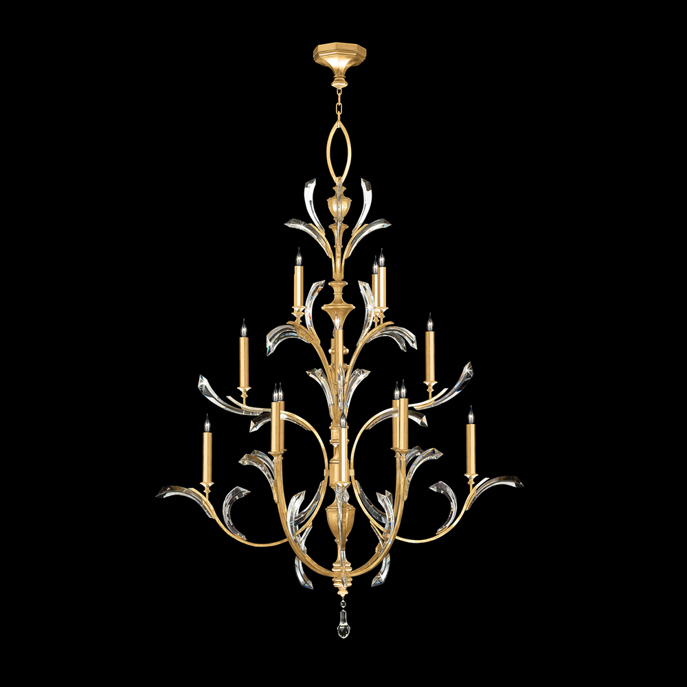 Beveled Arcs 56"W Round Chandelier