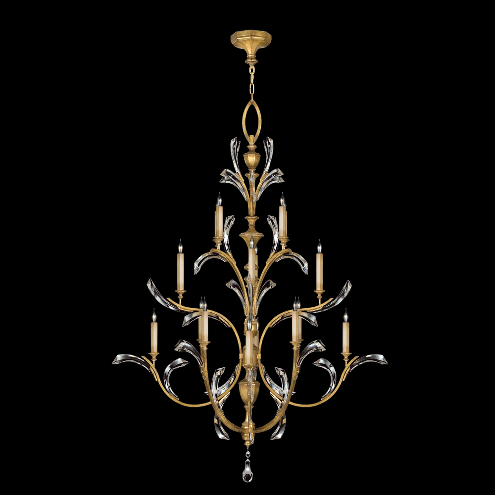 Beveled Arcs 56"W Round Chandelier