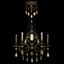 Fine Art Handcrafted Lighting 708940-1ST - Encased Gems 50"W Oblong Chandelier